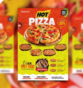 Pizza Shop Flyer Design Template