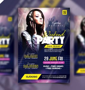 Weekend Party Event Flyer Template