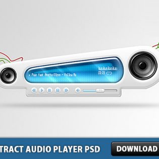 Abstract Audio Player Free PSD