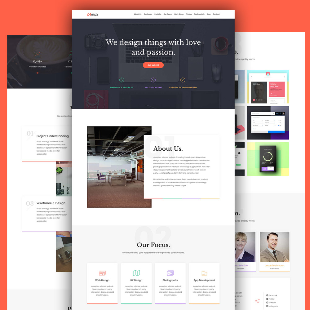 company portfolio template word free download