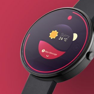 Android Wear Smartwatch Mockup Free PSD