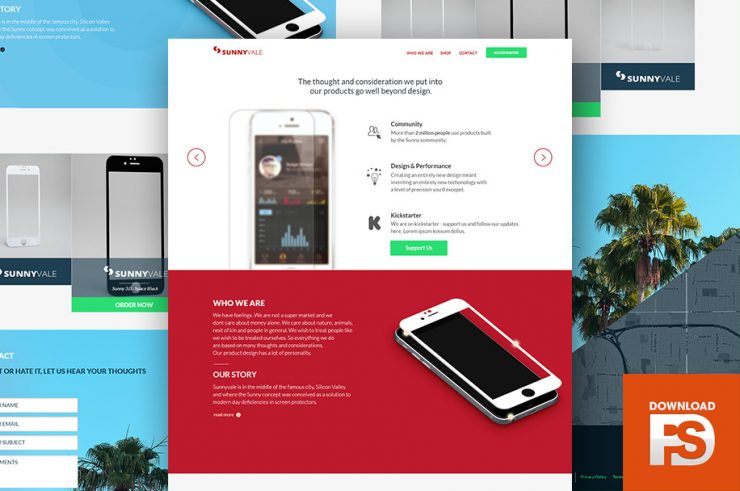 App Design Studio Website Template PSD