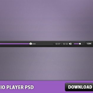 Audio Player Free PSD