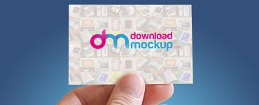 Business Card in Hand Mockup Free PSD