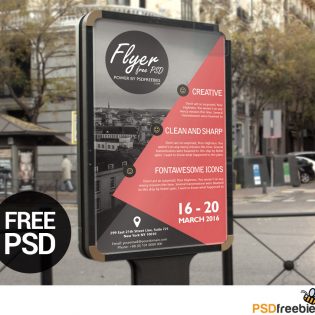 Business Event Flyer Poster Template Free PSD