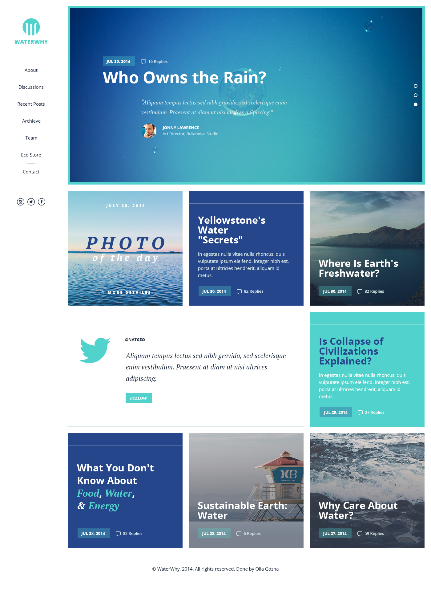 Clean Corporate Website Template Download PSD