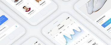 Clean Mobile App UI Kit Free PSD