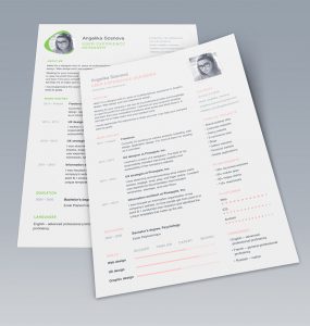 Clean UI Designer Resume Template Free PSD