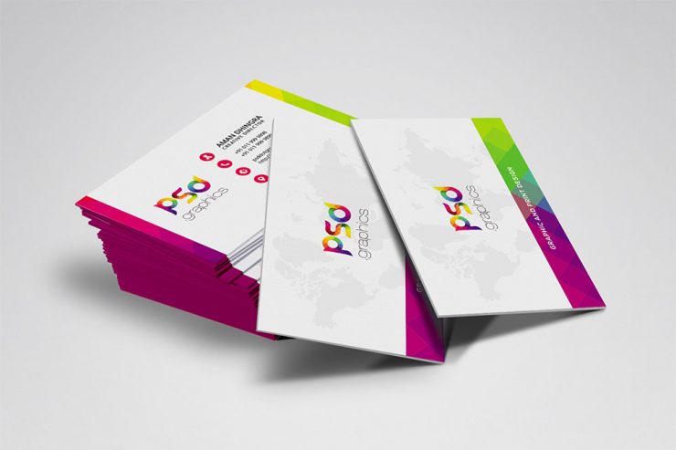 Colorful Business Card Free PSD Graphics