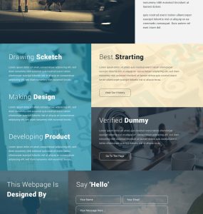 Creative Corporate Website Design Template PSD