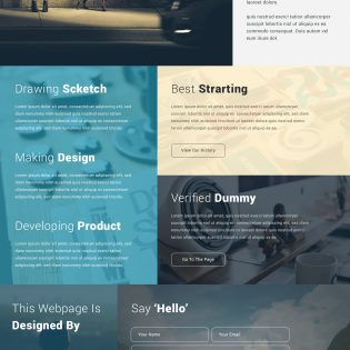 Creative Corporate Website Design Template PSD