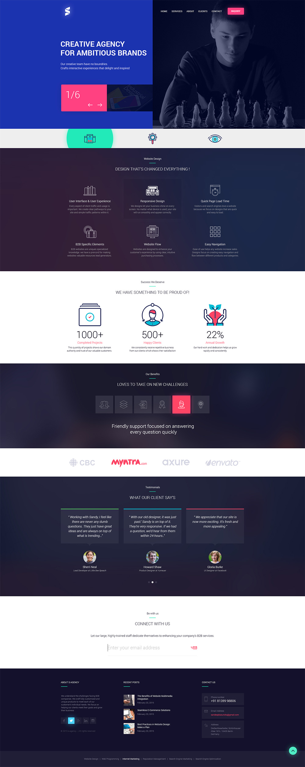 High Quality 50+ Free Corporate And Business Web Templates PSD