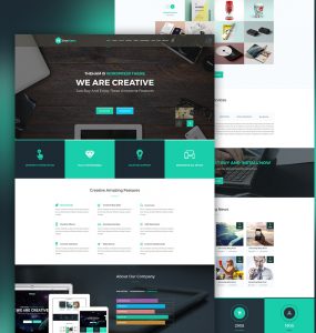 Creative Landing Page Template Free PSD