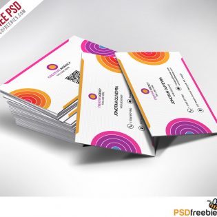 Creative and Colorful Business Card Free PSD