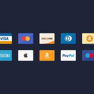 Credit Card Payment Icons Free PSD