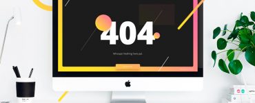 Custom 404 Error Page Template Free PSD