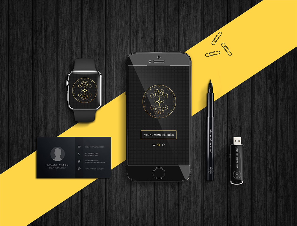 Dark Product Branding Mockups Free PSD - Download PSD