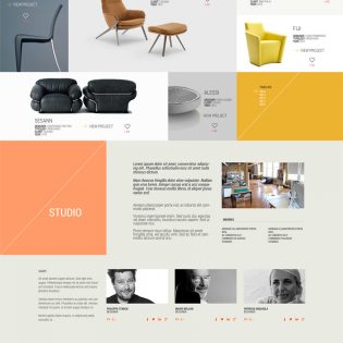 Design Studio Portfolio Website PSD Template