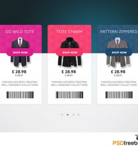 Ecommerce Product View Card Free UI PSD