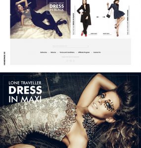 Elegant Fashion Store Website Template Free PSD