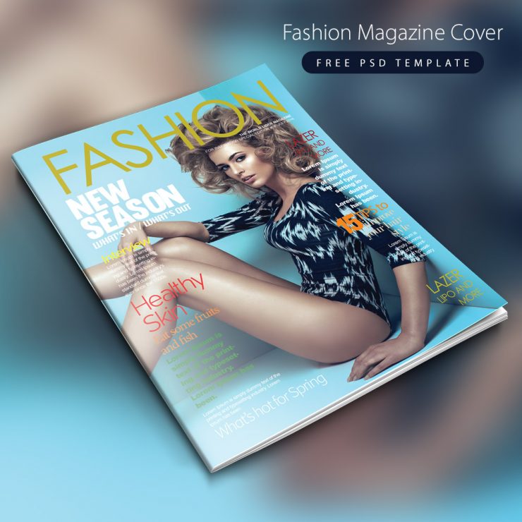Fashion Magazine Cover Free PSD Template