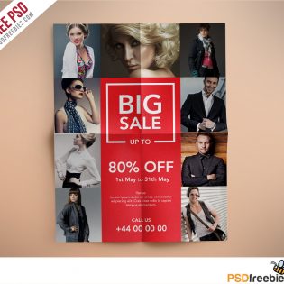 Fashion Retail Sale Flyer Free PSD Template