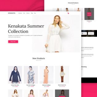 Fashion eCommerce Website Free PSD Template