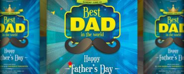 Fathers Day Flyer Template Free PSD