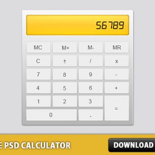 Free PSD Calculator PSD file
