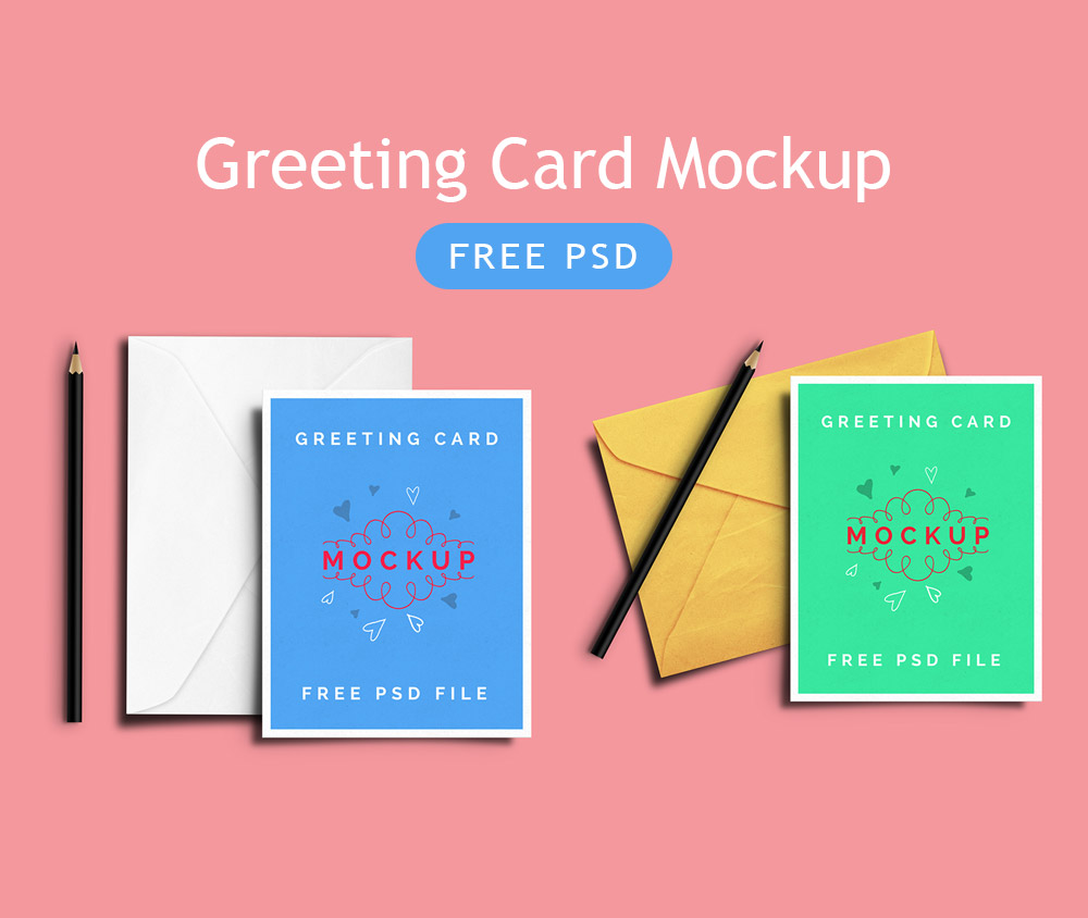 Download Greeting Card Mockup Free PSD - Download PSD