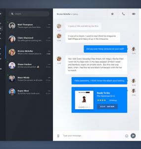Instant Mobile Chat Messenger UI Free PSD