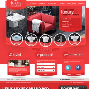 Luxus Luxury Brand Free PSD Template