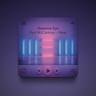 Mini Rounded Music Player PSD