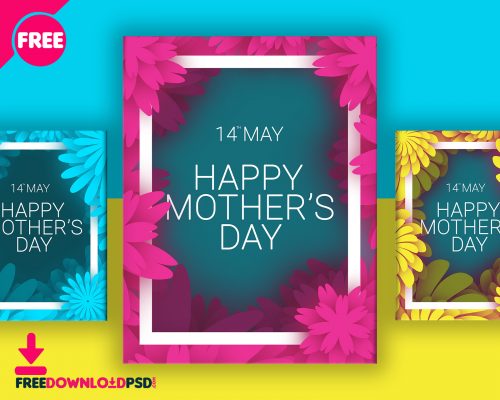 Mothers Day Free Flyer Template PSD