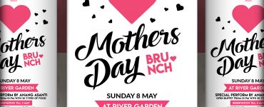 Mothers Day Invitation Flyer Free PSD