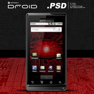 Motorola Droid PSD File