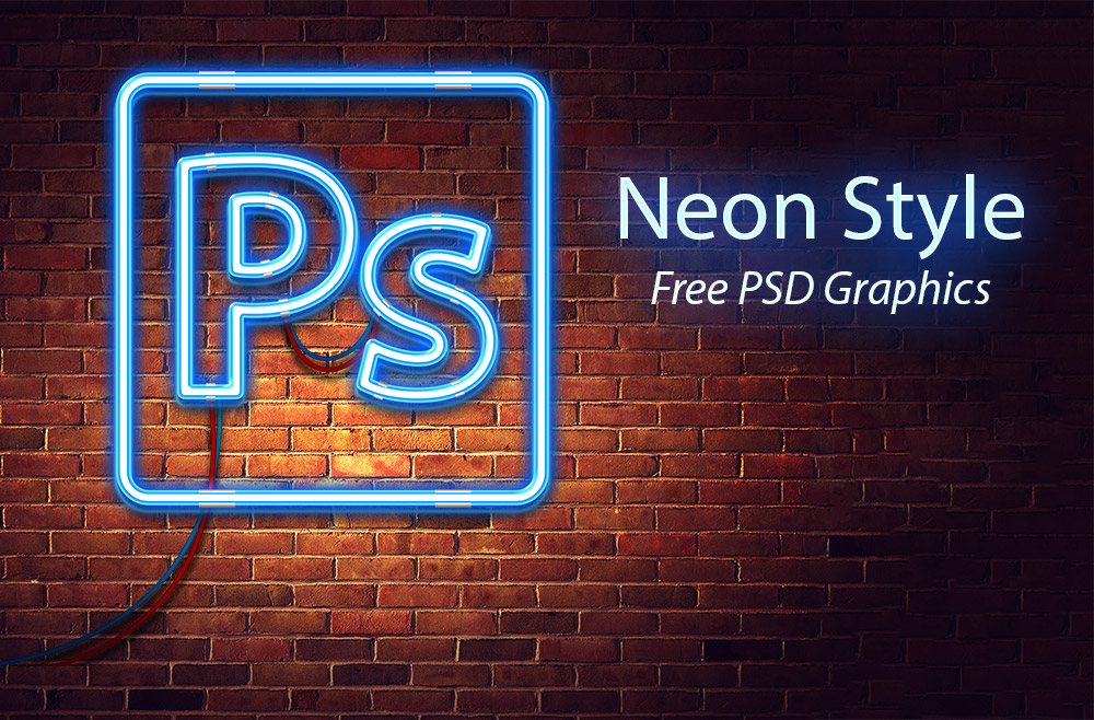 Neon Style Free PSD Graphics - Download PSD