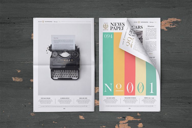 Download Newspaper Mockup Free PSD - Download PSD