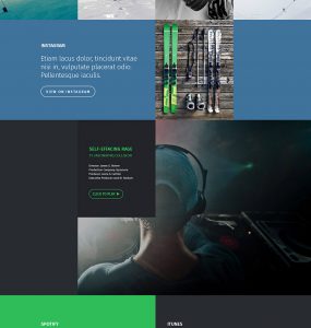 One Page Personal Portfolio Website Template Free PSD
