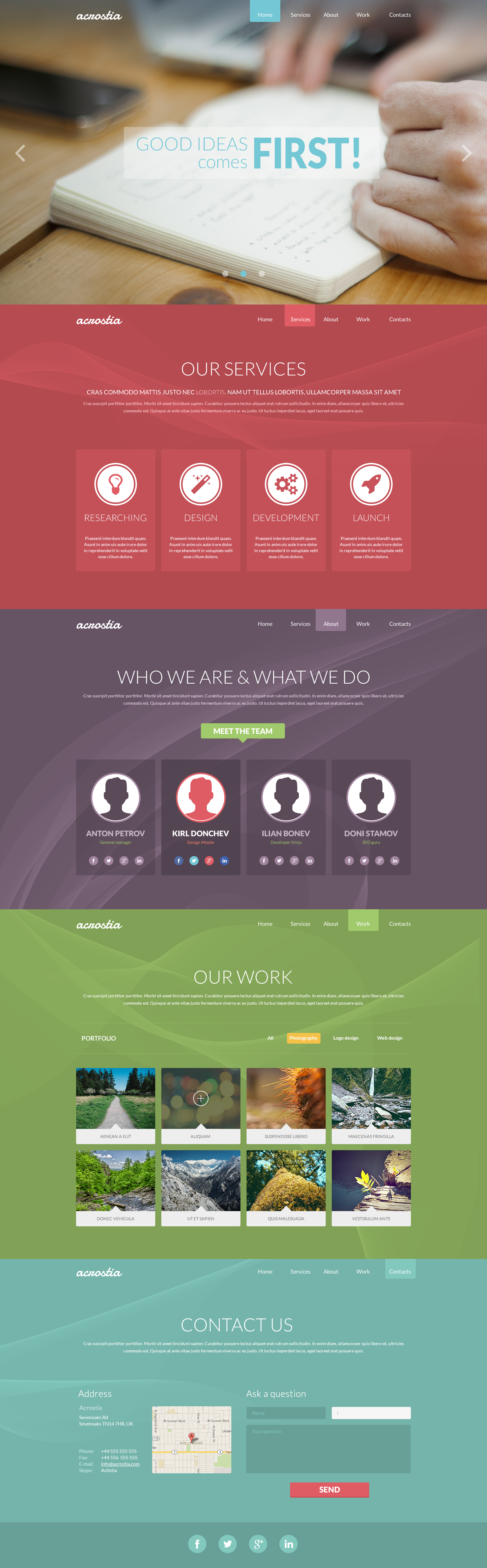 One Page Portfolio Website Template Free Psd Download vrogue co