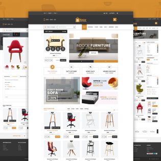 Online Retail Store Website Template Free PSD