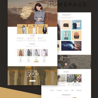Online Shopping Store eCommerce Template Free PSD