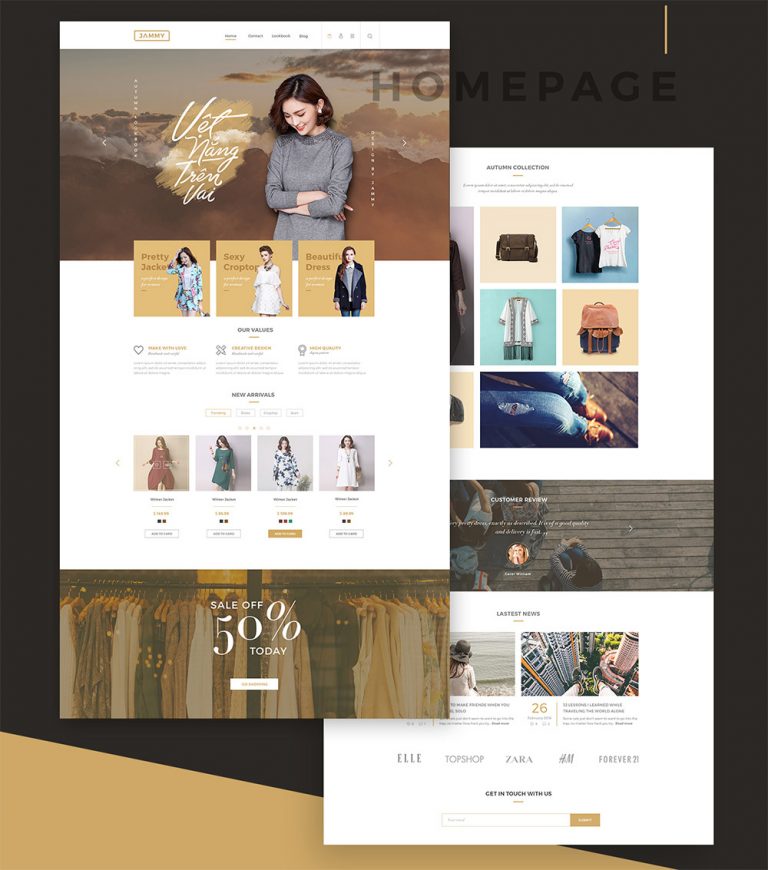 Online Shopping Store eCommerce Template Free PSD – Download PSD