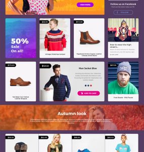 Online Shopping eCommerce Website UI Kit Free PSD
