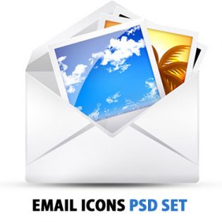 PSD Free Email Icons Set