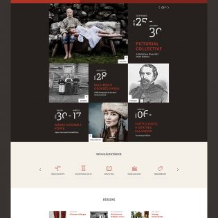 Photo Gallery Exhibition Website Free PSD Landing page