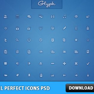 Pixel Perfect Icons PSD