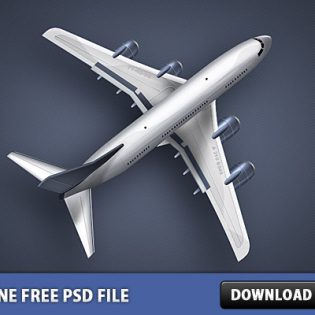 Plane Free PSD file