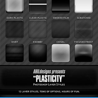 Plastic PS Layer Styles