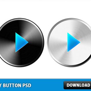 Play Button Free PSD